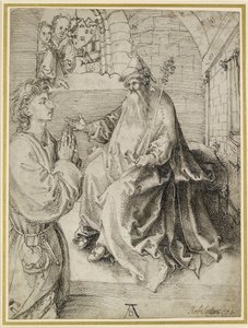 Youth Kneeling before a Potentate by Albrecht Dürer